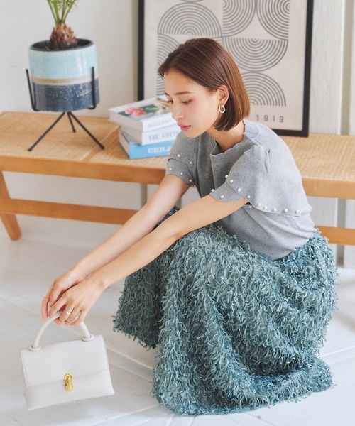 RBさま専用“【洗える】ショートスリーブコンパクトリブニット RBさま