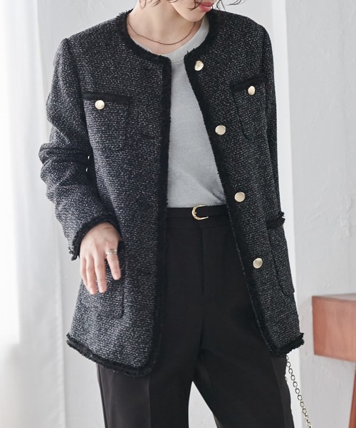 RANAN（ラナン） セットアップ 「2点セット」ツイード調ジャケット