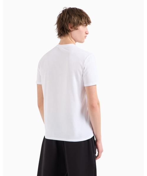 アルマーニエクスチェンジ【S】　ホワイト Vネック　Tシャツ　シンプル　夏服 ARMANI EXCHANGE tシャツ 「A|X アルマーニ エクスチェンジ