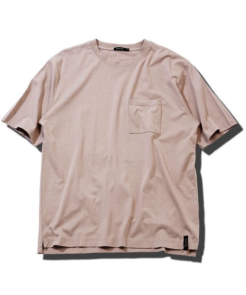 JIGGYS SHOP tシャツ クルーネックポケ付き無地半袖Tシャツ