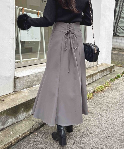 MARNI マーメイドスカート INGNI スカート バックレースアップマーメイドスカート／A