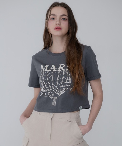 Mars en Avril tシャツ エアバルーンクロップTシャツ レディース 