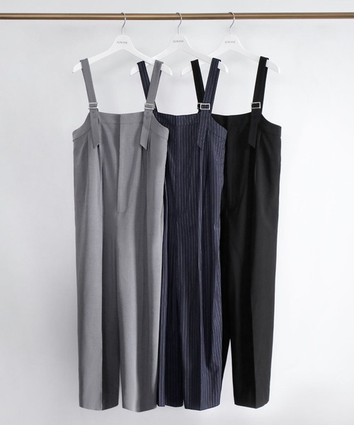 ELFRANK サロペット オーバーオール ストライプサロペット