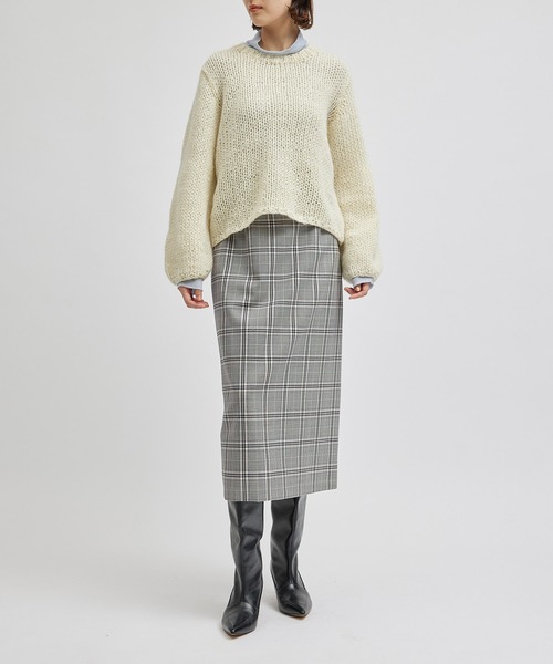 ROPE'（ロペ） スカート ウールモヘヤタイトスカート/セットアップ対応