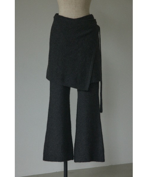 大特価 パンツ MOUSSY BY BLACK set pants(セットニットパンツ knit パンツ