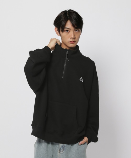 トレーナー スウェット 「UNISEX」ISTKUNST／サンライズZIPプルオーバー レディース メンズ