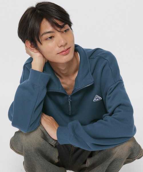 トレーナー スウェット 「UNISEX」ISTKUNST／サンライズZIPプルオーバー レディース メンズ ISTKUNST トレーナー スウェット 「UNISEX」ISTKUNST