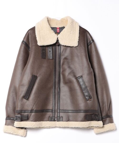 Alpha b-3 ボアジャケット ムートン archive grunge 平成 Alpha Industries ALPHA アルファ レディース B-3 ボア