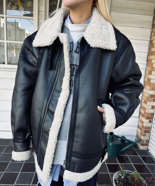 Alpha Industries ムートンコート ボアコート / B-3 フェイク