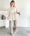 tシャツ 半袖 Tシャツより上品に、ブラウスよ...の詳細画像5