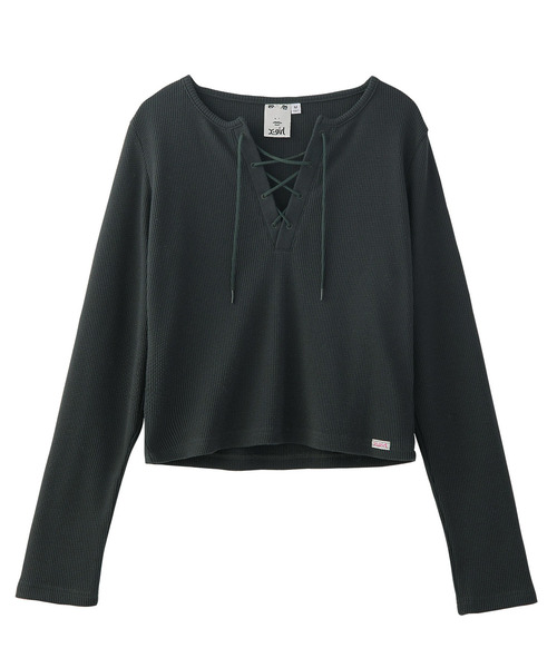 tシャツ LACE UP COMPACT THERMAL TOP レディース