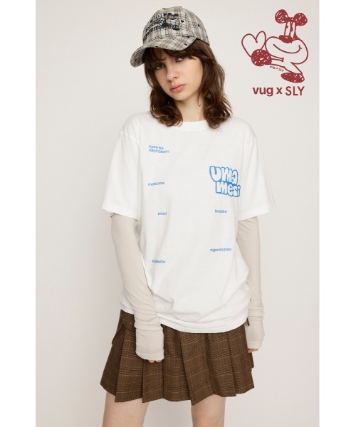 tシャツ vug x SLY LAYERD TOPS バグ スライ レイヤード トップス レディース