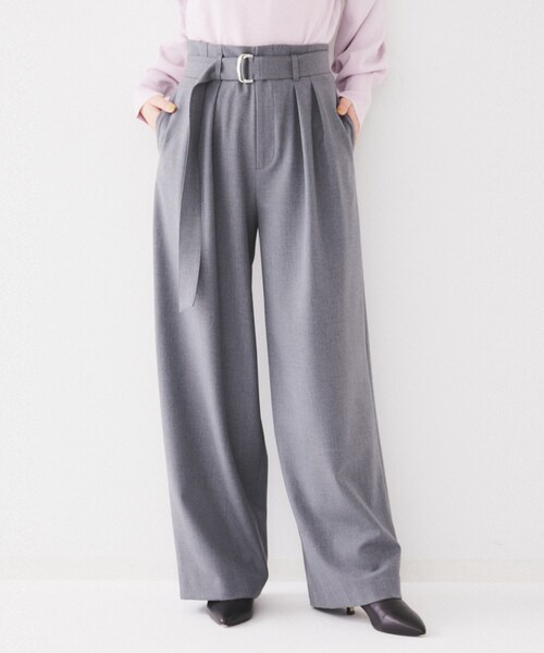 MARNI グレー ワイド　スラックス　フルレングス MARNI グレー ワイド スラックス フルレングス MARNI グレー ワイド