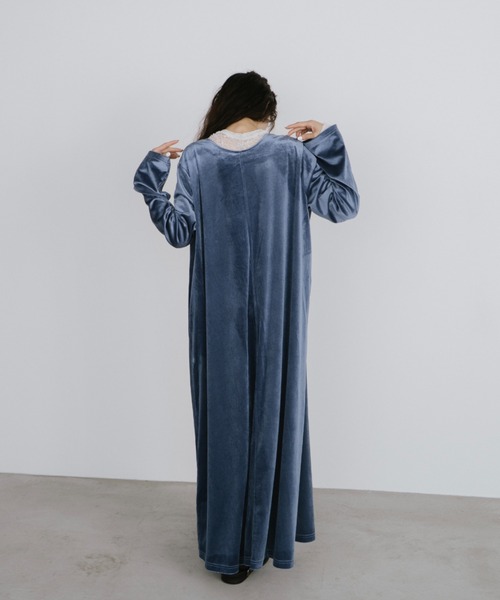 duei（デュイ） ワンピース 2WAYベロアロングワンピース : ZOZOTOWN