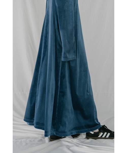 duei（デュイ） ワンピース 2WAYベロアロングワンピース : ZOZOTOWN