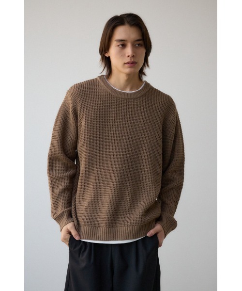 AZUL BY MOUSSY（アズールバイマウジー） セーター ニット ワッフル