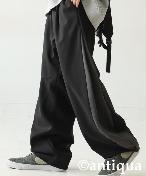antiqua(アンティカ) パンツ タックワイドパンツ レディース メンズ antiqua(アンティカ) パンツ タックワイドパンツ レディース メンズ