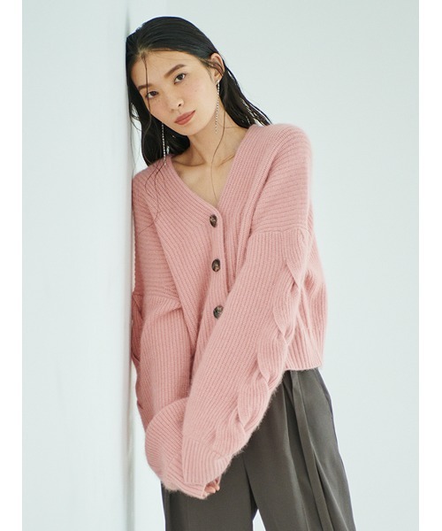 FRAY I.D（フレイ・アイディー） ニットカーディガン FREE ピンク