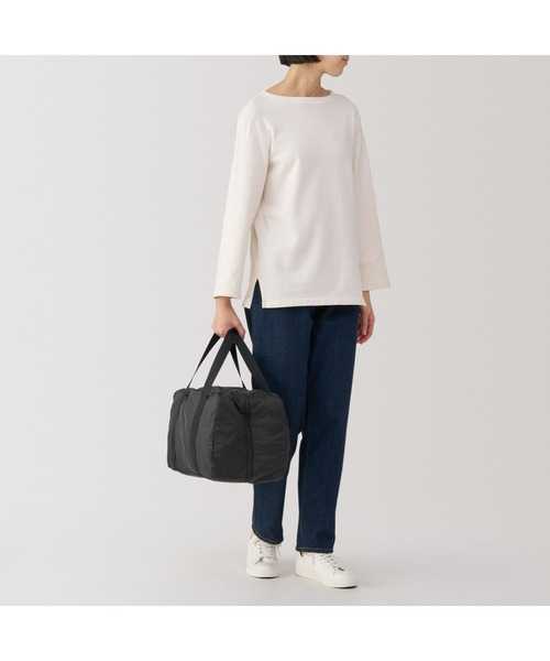 無印良品（MUJI） ボストンバッグ たためる 撥水旅に便利なボストン