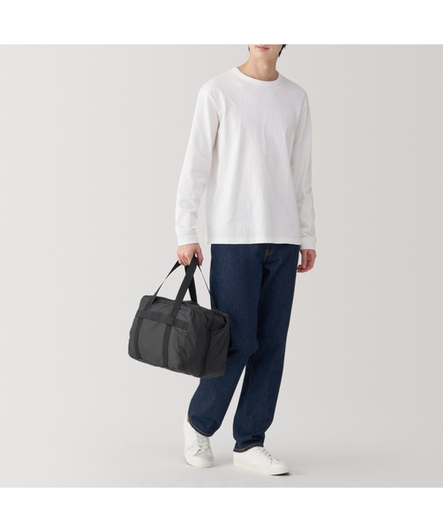 無印良品（MUJI） ボストンバッグ たためる 撥水旅に便利なボストン