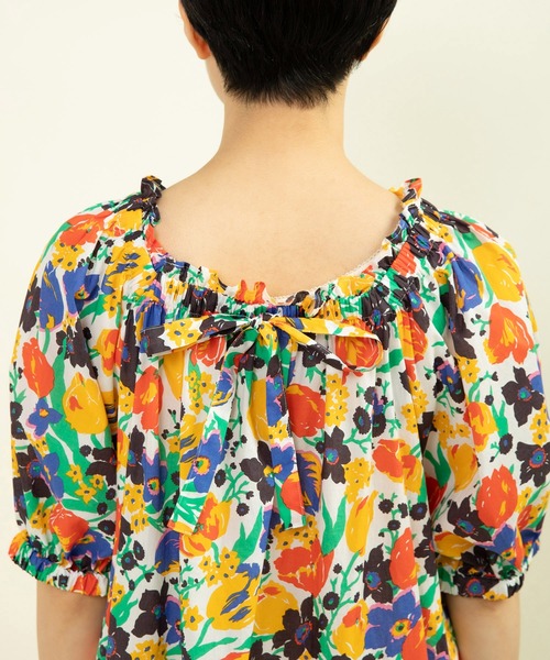 くうリバティ使用ワンピース Dot＆Stripes CHILD WOMAN ワンピース 「WEB別注」LIBERTY