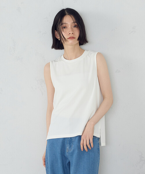 COMME CA ISM（コムサイズム） タンクトップ ノースリーブ ベーシック 