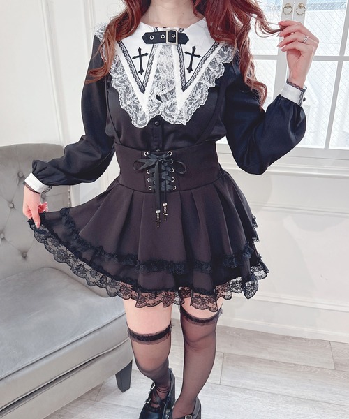 ブラウス シャツ ベルト付きクロス刺繍ブラウス レディース | MA*RS | 07
