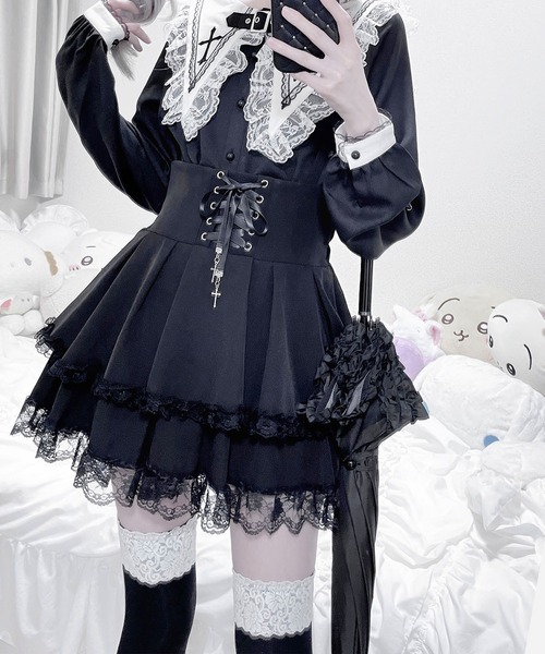 ブラウス シャツ ベルト付きクロス刺繍ブラウス レディース | MA*RS | 03