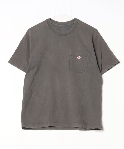 Danton 「DANTON」 刺繍半袖Tシャツ - グレー レディース