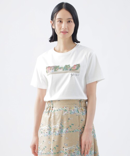 tシャツ 「イラストレーターコラボ企画」「ウォッシャブル」コーコランスムースコラボカットソー レディース