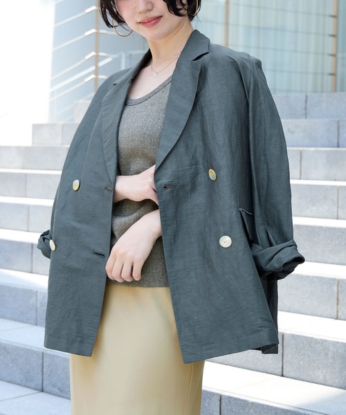 MICA&DEAL ジャケット テーラードジャケット シアーテーラード