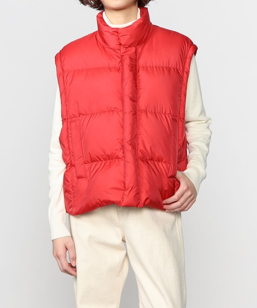 Gymphlex 赤 ショート丈 ダウンジャケットサイズ14 GYMPHLEX（ジムフレックス） ダウンジャケット 14 ブラック レディース