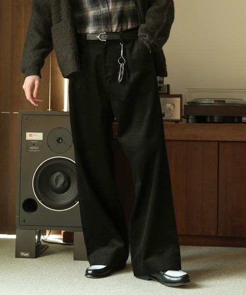 「Bleme」 コーデュロイパンツ L カーキ メンズ_画像6