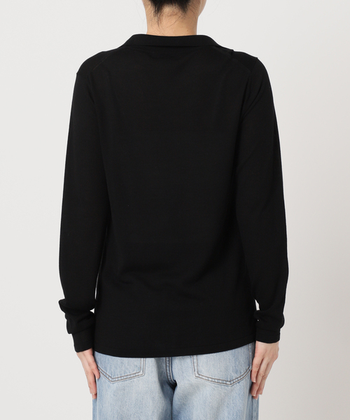 【美品】Plage sheer skipper ニット　ブラック プラージュ Plage sheer skipper ニット （ブラック