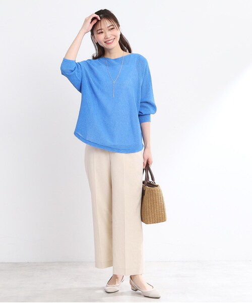 【夏SALE／手洗い可／夏まで着られる】ドライタッチホールガーメント（R）ニット Reflect ニット セーター 「夏SALE／手洗い可／夏まで着られる