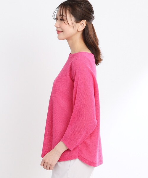Reflect / リフレクト 【夏SALE／手洗い可／夏まで着られる】ドライタッチホールガーメント（R）ニット Reflect｜【夏SALE/手洗い可/夏まで着られる】ドライタッチ