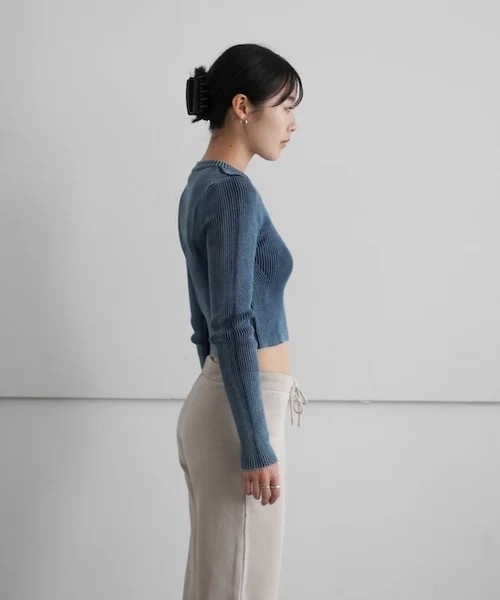 ニット セーター DIESEL Rib-knit top with oval d レディース DIESEL ニット セーター Rib-knit top with oval d レディース