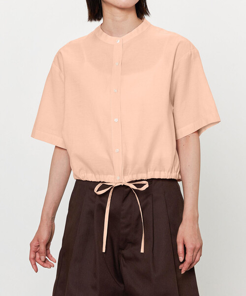 ブラウス シャツ nicholson ＆ nicholson | ドローストリング半袖ブラウス WOMEN レディース nicolson&nicolson ブラウス シャツ nicholson ＆ | ドロー