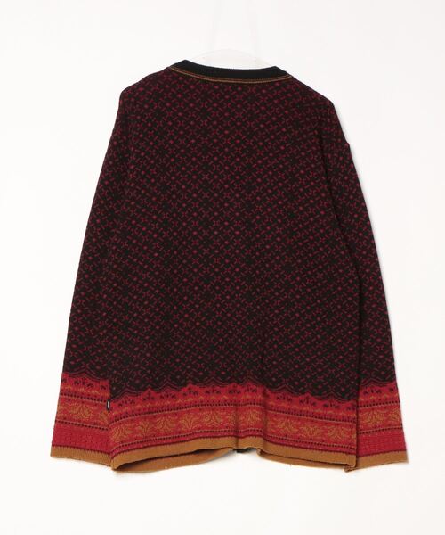 glamb（グラム） ニットカーディガン M レッド メンズ : ZOZOTOWN