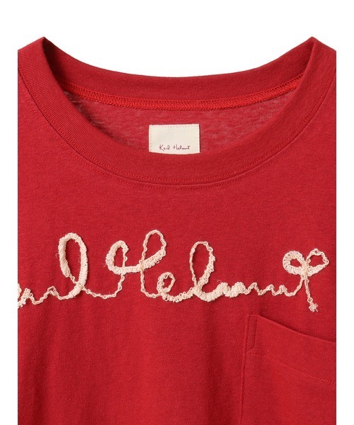 Karl Helmut tシャツ ロゴコード刺繍使いTシャツ メンズ
