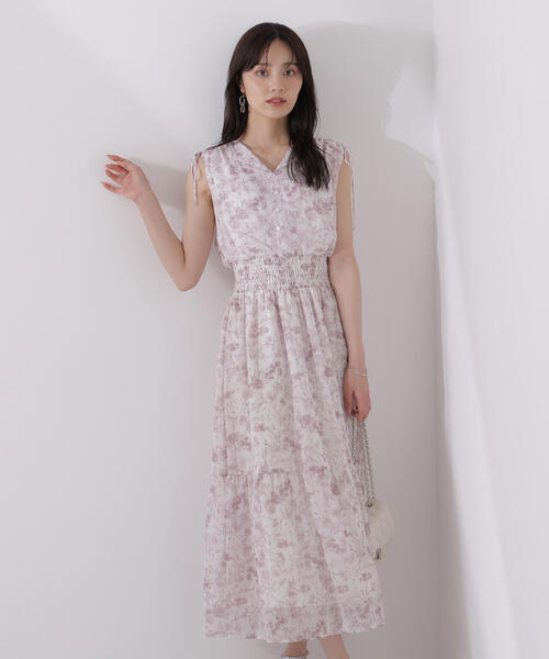 人気完売商品♡花柄フリル袖ワンピースPSサイズ／プロポーション PROPORTION BODY DRESSING ワンピース 花柄楊柳ワンピース