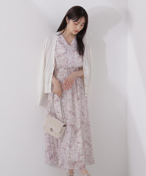 人気完売商品♡花柄フリル袖ワンピースPSサイズ／プロポーション 44cf018-91944-02b.jpg