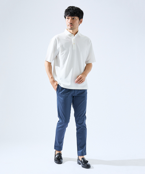 ABAHOUSE GRAY シャツ 半袖 「セットアップ対応」吸水速乾 リネン