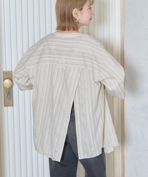 GO TO HOLLYWOOD ストライプシャツ　01 AMERICAN HOLIC ブラウス シャツ 「ZOZO限定」アシンメトリー