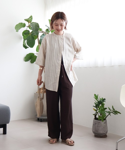 AMERICAN HOLIC ブラウス シャツ 「WEB限定」アシンメトリー