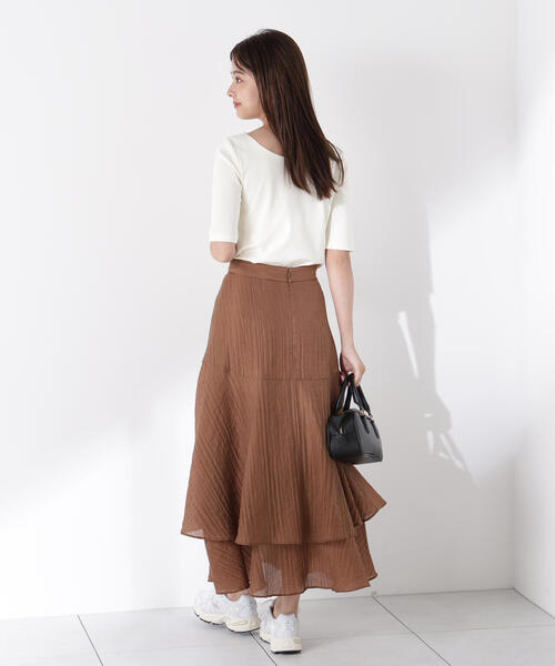 前後2wayフライスTシャツ PROPORTION BODY DRESSING tシャツ 前後2WAYフライスT