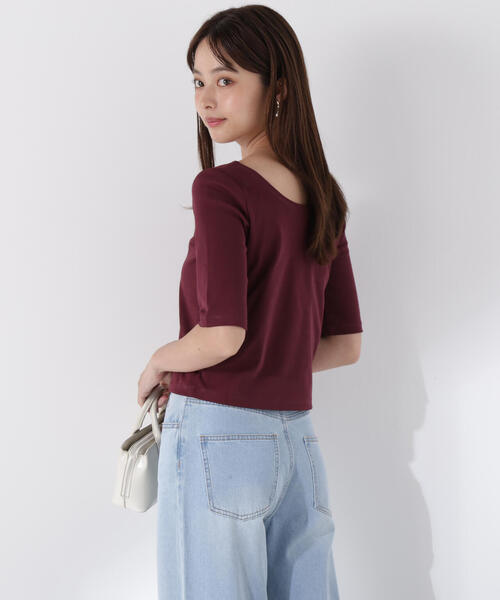 tシャツ 前後２ＷＡＹフライスＴシャツ / 1215260606 レディース PROPORTION BODY DRESSING tシャツ 前後2WAYフライスT