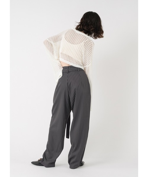 「Adoon plain」 長袖ニット FREE ホワイト レディース_画像6