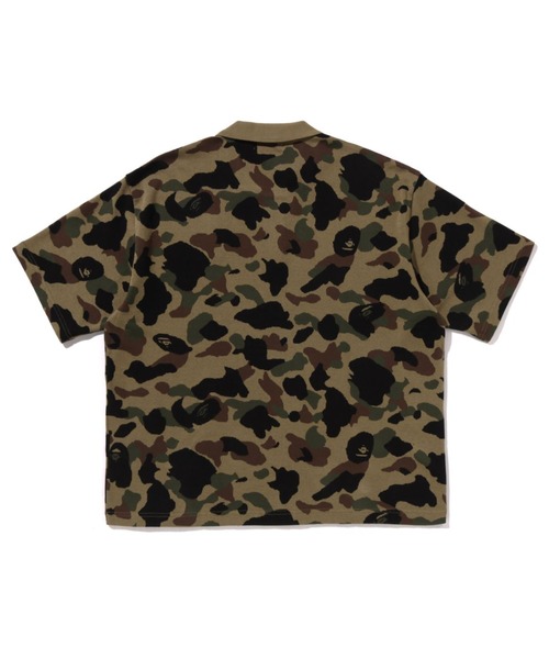 A Bathing Ape カモフラージュポロシャツ XL A BATHING APE ポロシャツ 1ST CAMO JACQUARD LOGO RELAXED FIT