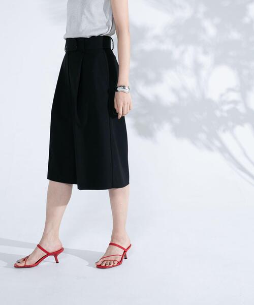 ハーフパンツ ワイドパンツ パンツ タックハーフパンツ レディース